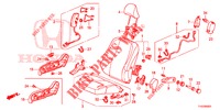 VORDERSITZ/SITZGURTE (D.) (1) für Honda JAZZ 1.2 ELEGANCE 5 Türen 5 gang-Schaltgetriebe 2013