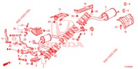 AUSPUFFROHR/SCHALLDAEMPFER (PGM FI)  für Honda JAZZ 1.2 ELEGANCE LSH 5 Türen 5 gang-Schaltgetriebe 2013