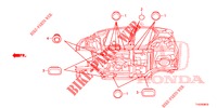 GUMMITUELLE (INFERIEUR) für Honda JAZZ 1.2 ELEGANCE LSH 5 Türen 5 gang-Schaltgetriebe 2013