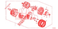 LICHTMASCHINE (MITSUBISHI) für Honda JAZZ 1.2 ELEGANCE LSH 5 Türen 5 gang-Schaltgetriebe 2013