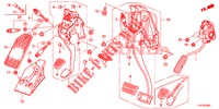 PEDAL (LH) für Honda JAZZ 1.2 ELEGANCE LSH 5 Türen 5 gang-Schaltgetriebe 2013