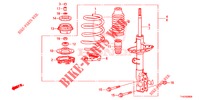 STOSSDAEMPFER, VORNE  für Honda JAZZ 1.2 ELEGANCE LSH 5 Türen 5 gang-Schaltgetriebe 2013