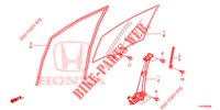 VORDERE TUERSCHEIBE/TUERREGLER  für Honda JAZZ 1.2 ELEGANCE LSH 5 Türen 5 gang-Schaltgetriebe 2013
