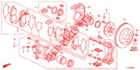 VORDERRADBREMSE  für Honda JAZZ 1.2 ELEGANCE LSH 5 Türen 5 gang-Schaltgetriebe 2013