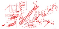 VORDERSITZ/SITZGURTE (D.) (1) für Honda JAZZ 1.2 ELEGANCE LSH 5 Türen 5 gang-Schaltgetriebe 2013
