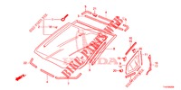 WINDSCHUTZSCHEIBE, VORNE/ HECKFENSTER  für Honda JAZZ 1.2 ELEGANCE LSH 5 Türen 5 gang-Schaltgetriebe 2013