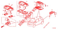 INNENLEUCHTE  für Honda JAZZ 1.2 LSI 5 Türen 5 gang-Schaltgetriebe 2013