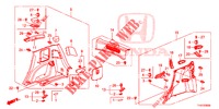 SEITENWANDVERKLEIDUNG(2D)  für Honda JAZZ 1.2 LSI 5 Türen 5 gang-Schaltgetriebe 2013