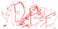 TUERTAFEL, HINTEN(4D)  für Honda JAZZ 1.2 LSI 5 Türen 5 gang-Schaltgetriebe 2013