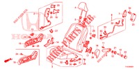 VORDERSITZ/SITZGURTE (D.) (1) für Honda JAZZ 1.2 LSI 5 Türen 5 gang-Schaltgetriebe 2013