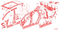 AUSSENBLECHE/TAFEL, HINTEN  für Honda JAZZ 1.2 S 5 Türen 5 gang-Schaltgetriebe 2013