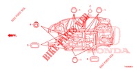 GUMMITUELLE (INFERIEUR) für Honda JAZZ 1.2 S 5 Türen 5 gang-Schaltgetriebe 2013