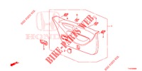 HECKKLAPPENVERKLEIDUNG/ TAFELVERKLEIDUNG, HINTEN(2D)  für Honda JAZZ 1.2 S 5 Türen 5 gang-Schaltgetriebe 2013