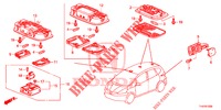 INNENLEUCHTE  für Honda JAZZ 1.2 S 5 Türen 5 gang-Schaltgetriebe 2013