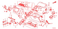 INSTRUMENT, ZIERSTUECK (COTE DE PASSAGER) (LH) für Honda JAZZ 1.2 S 5 Türen 5 gang-Schaltgetriebe 2013