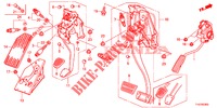 PEDAL (LH) für Honda JAZZ 1.2 S 5 Türen 5 gang-Schaltgetriebe 2013