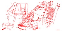 RUECKSITZ/SITZGURT, (D.) (1) für Honda JAZZ 1.2 S 5 Türen 5 gang-Schaltgetriebe 2013