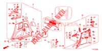 SEITENWANDVERKLEIDUNG(2D)  für Honda JAZZ 1.2 S 5 Türen 5 gang-Schaltgetriebe 2013