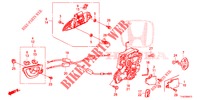 TUERSCHLOSS, HINTEN/AEUSSERER GRIFF (2) für Honda JAZZ 1.2 S 5 Türen 5 gang-Schaltgetriebe 2013