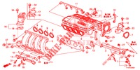 VERGASERISOLIERUNG/ ANSAUGKRUEMMER  für Honda JAZZ 1.2 S 5 Türen 5 gang-Schaltgetriebe 2013