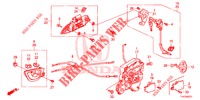 VORDERES TUERSCHLOSS/AEUSSERER GRIFF (2) für Honda JAZZ 1.2 S 5 Türen 5 gang-Schaltgetriebe 2013