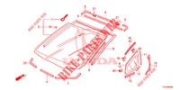 WINDSCHUTZSCHEIBE, VORNE/ HECKFENSTER  für Honda JAZZ 1.2 S 5 Türen 5 gang-Schaltgetriebe 2013