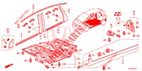 ZIERLEISTE/SCHUTZ  für Honda JAZZ 1.2 S 5 Türen 5 gang-Schaltgetriebe 2013