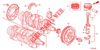 KOLBEN/KURBELWELLE  für Honda JAZZ 1.2 LSH 5 Türen 5 gang-Schaltgetriebe 2014