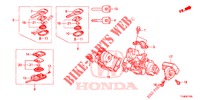 SCHLIESSZYLINDER KOMPONENTEN  für Honda JAZZ 1.2 LSH 5 Türen 5 gang-Schaltgetriebe 2014
