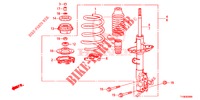 STOSSDAEMPFER, VORNE  für Honda JAZZ 1.2 LSH 5 Türen 5 gang-Schaltgetriebe 2014