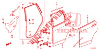 TUERTAFEL, HINTEN(4D)  für Honda JAZZ 1.2 LSH 5 Türen 5 gang-Schaltgetriebe 2014