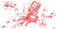 VORNE SITZKOMPONENTEN (G.) (2) für Honda JAZZ 1.2 LSH 5 Türen 5 gang-Schaltgetriebe 2014