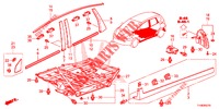 ZIERLEISTE/SCHUTZ  für Honda JAZZ 1.2 LSH 5 Türen 5 gang-Schaltgetriebe 2014