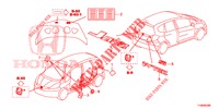 EMBLEM/WARNETIKETT  für Honda JAZZ 1.2 LSI 5 Türen 5 gang-Schaltgetriebe 2014