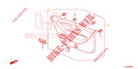 HECKKLAPPENVERKLEIDUNG/ TAFELVERKLEIDUNG, HINTEN(2D)  für Honda JAZZ 1.2 LSI 5 Türen 5 gang-Schaltgetriebe 2014