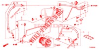 KLIMAANLAGE (FLEXIBLES/TUYAUX) (LH) für Honda JAZZ 1.2 LSI 5 Türen 5 gang-Schaltgetriebe 2014