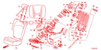 RUECKSITZ/SITZGURT, (D.) (1) für Honda JAZZ 1.2 LSI 5 Türen 5 gang-Schaltgetriebe 2014