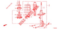 STOSSDAEMPFER, VORNE  für Honda JAZZ 1.2 LSI 5 Türen 5 gang-Schaltgetriebe 2014