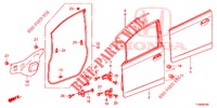 VORDERE TUERTAFEL  für Honda JAZZ 1.2 LSI 5 Türen 5 gang-Schaltgetriebe 2014