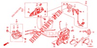 VORDERES TUERSCHLOSS/AEUSSERER GRIFF (2) für Honda JAZZ 1.2 LSI 5 Türen 5 gang-Schaltgetriebe 2014