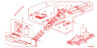 WERKZEUG/WAGENHEBER  für Honda JAZZ 1.2 LSI 5 Türen 5 gang-Schaltgetriebe 2014
