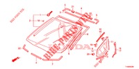 WINDSCHUTZSCHEIBE, VORNE/ HECKFENSTER  für Honda JAZZ 1.2 LSI 5 Türen 5 gang-Schaltgetriebe 2014