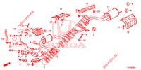 AUSPUFFROHR/SCHALLDAEMPFER (PGM FI)  für Honda JAZZ 1.2 S 5 Türen 5 gang-Schaltgetriebe 2014