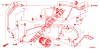 KLIMAANLAGE (FLEXIBLES/TUYAUX) (LH) für Honda JAZZ 1.2 S 5 Türen 5 gang-Schaltgetriebe 2014