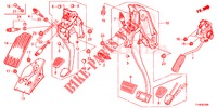 PEDAL (LH) für Honda JAZZ 1.2 S 5 Türen 5 gang-Schaltgetriebe 2014