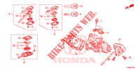 SCHLIESSZYLINDER KOMPONENTEN  für Honda JAZZ 1.2 S 5 Türen 5 gang-Schaltgetriebe 2014