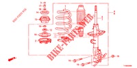 STOSSDAEMPFER, VORNE  für Honda JAZZ 1.2 S 5 Türen 5 gang-Schaltgetriebe 2014