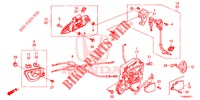 VORDERES TUERSCHLOSS/AEUSSERER GRIFF (2) für Honda JAZZ 1.2 S 5 Türen 5 gang-Schaltgetriebe 2014