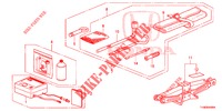 WERKZEUG/WAGENHEBER  für Honda JAZZ 1.2 S 5 Türen 5 gang-Schaltgetriebe 2014