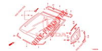 WINDSCHUTZSCHEIBE, VORNE/ HECKFENSTER  für Honda JAZZ 1.2 S 5 Türen 5 gang-Schaltgetriebe 2014